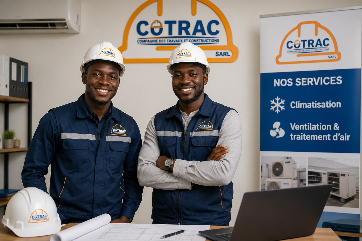Équipe COTRAC climatisation au bureau