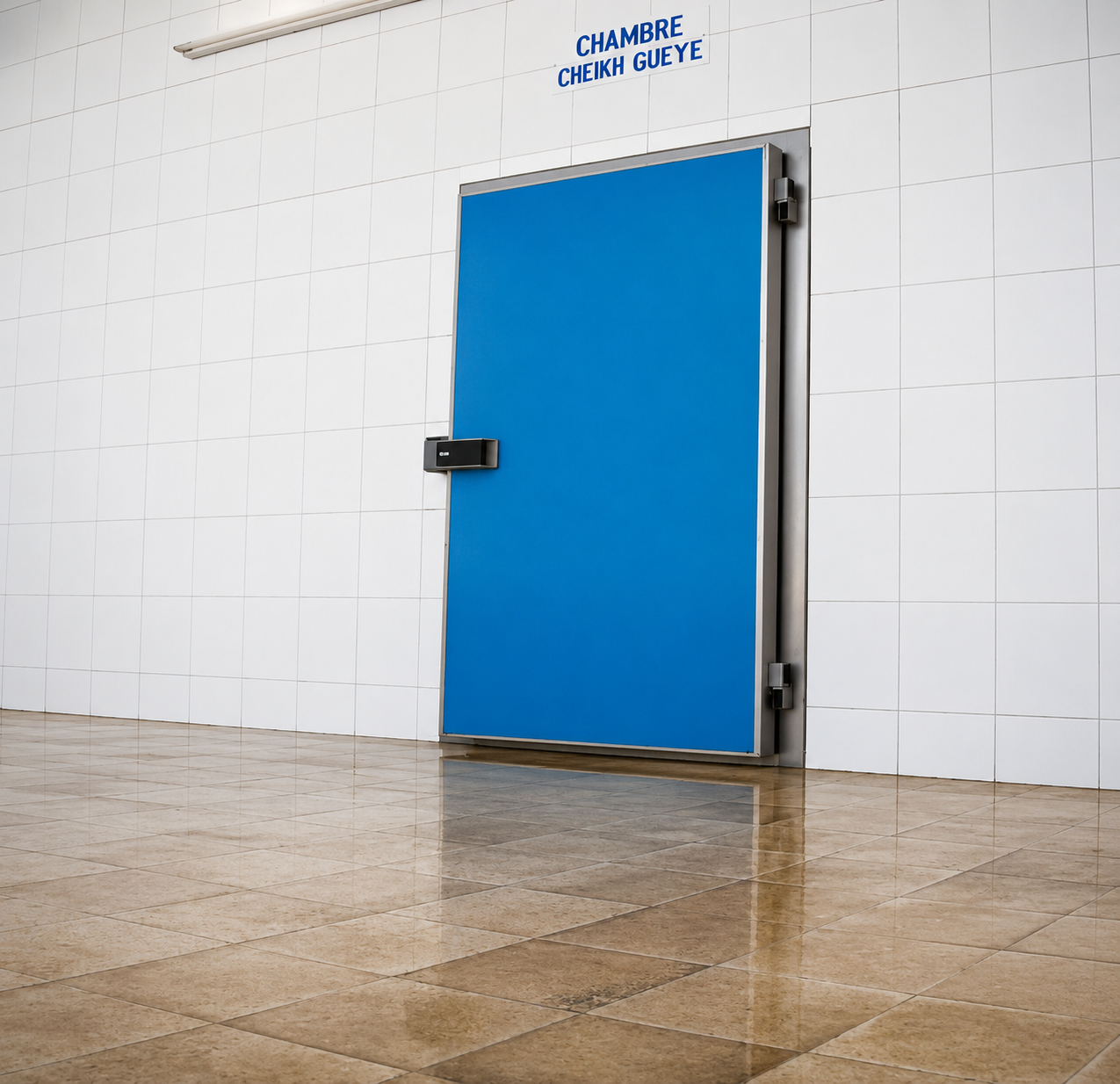 Porte de chambre froide installée par COTRAC
