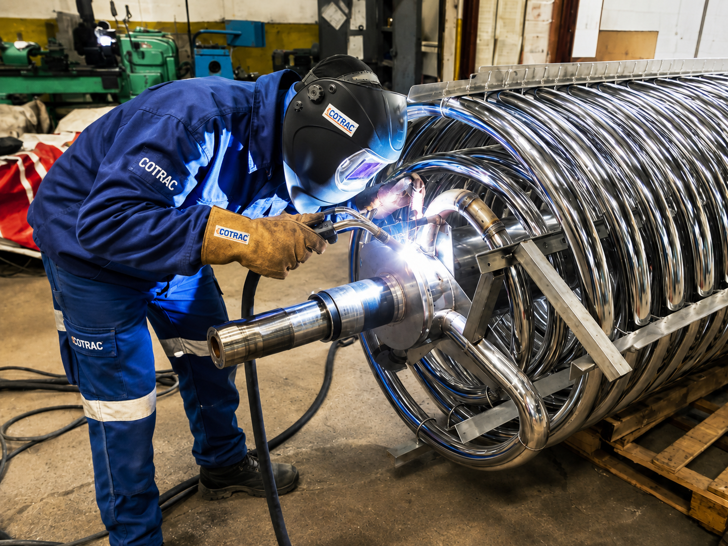Soudage TIG d'un échangeur thermique