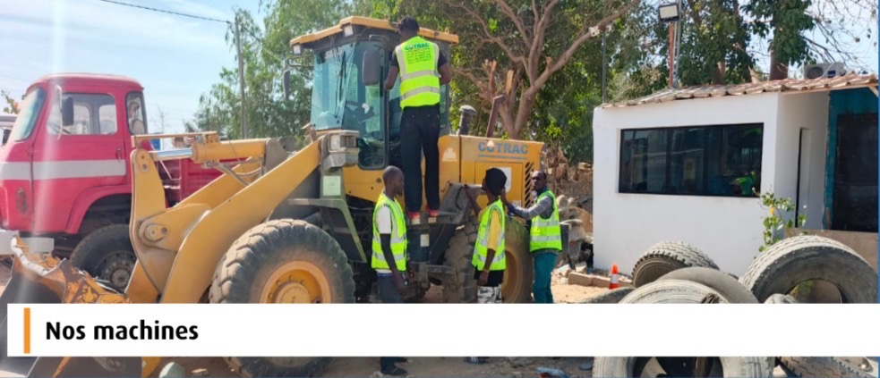 Chargeuse sur site de production